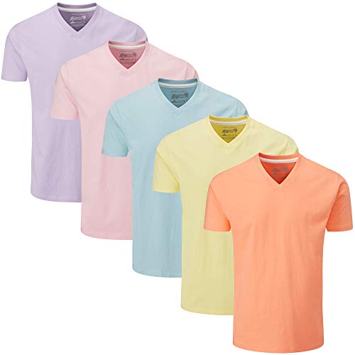  Charles Wilson Pack de 5 T-Shirts Unis à Col V...