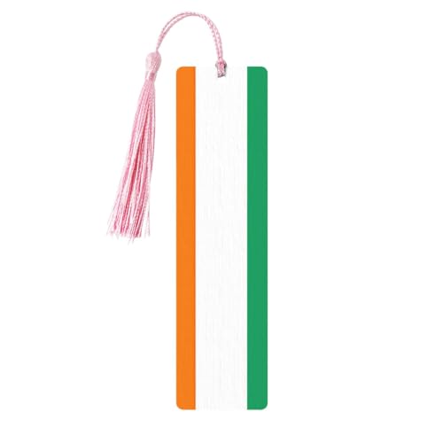 コートジボワールの旗 プリント 5個 しおり 木製 しおり メンズ レディース 大人 ブックマーク 読書用 勉強用