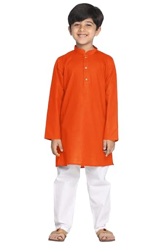 Image of Chandrakala Kids Kurta Set for Boys Indian Ethnic Wear (KK117-P)