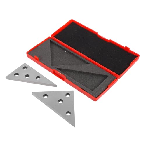 Anneome 2pcs Gauge Tool Set Machinist Measurement Blocks for Fabrication Industrial Inspection Scale High Precision Machinist Tool