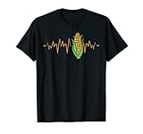 Funny Corn Heartbeat Corn On The Cob Farming EKG Men Women T-Shirt