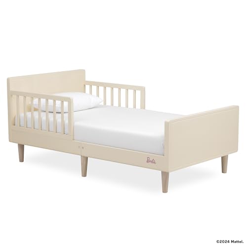 Evolur Barbie Los Altos Wooden Toddler Bed in Vanilla Cream