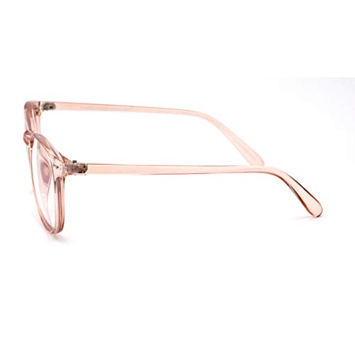 Image of SA106 Round Keyhole Blue Light Blocking Computer Vision Protection Eye Glasses