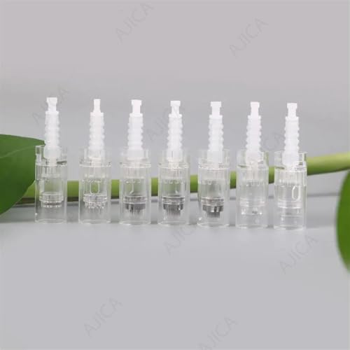 Image of Derma Pen Needles Cartridge 12 Pin | 36 Pin | Nano Needle Cartridge Tip For A1 & A6 Derma Pen Electric Auto Micro Stamp Derma Anti-Aging Pack of 3 (White, 12 Pin)