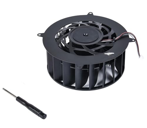Image of Replacement PS5 Pro Internal Cooling Fan, Internal Cooler Fan Replacement for Sony PlayStation 5 PS5 Pro Series PVB120M12H-P01-AE with 19 Blades, for CFI-70XX CFI-7000 CFI-7021 Series
