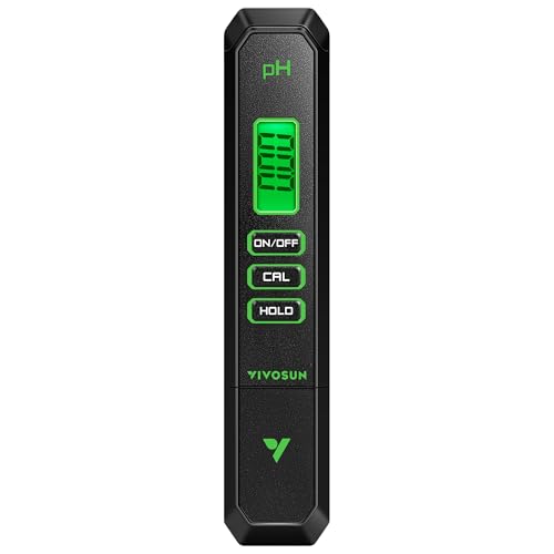 VIVOSUN Digital pH Meter, 0.01pH High Accuracy Pen Type pH Tester for Hydroponics, Household...