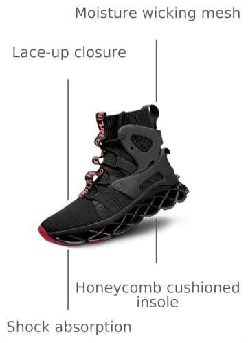 Image of Hello MrLin Men's Running Shoes Non Slip Athletic Tennis Walking Blade Type Sneakers Hip Hop