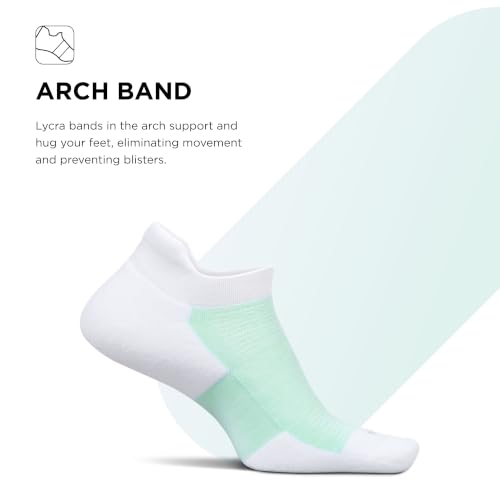 Image of Feetures High Performance Max Cushion Ankle Sock - Tab Socks for Women & Men with Heel Tab
