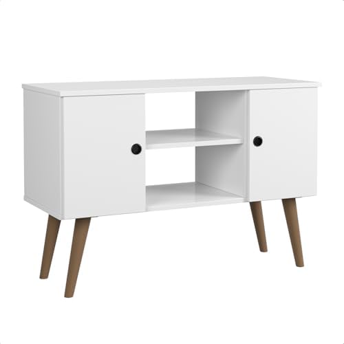 Rack Viena, Rack para TV com 2 Portas e Prateleira, Estilo Retrô,...