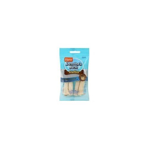 Hz Dbst Stfd Rwhd Rolls 4 Size 1.4oz Hz Dentists Best Stuffed Rawhide