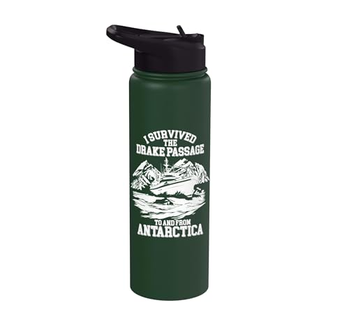 Antarctica Cruise Drake Passage I Survived Antarctica Stainless Steel Insulated Water Bottle
