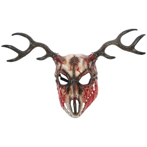 PRETYZOOM Masque De Mascarade Réaliste En Bois De Cerf Pour Adulte Costume Dhalloween Pour Homme