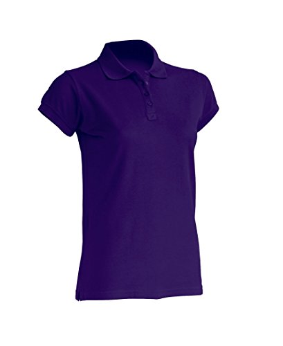 JHK - Polo - Manga corta - para mujer morado XX-Large