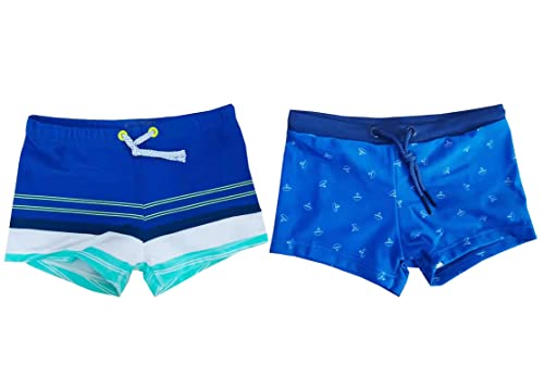 eKooBee Lot de 2 shorts de bain pour garçon, bleu, 6 ans Cover