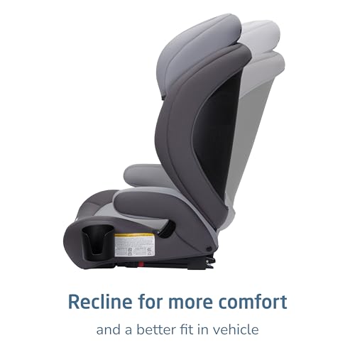 Maxi-Cosi RodiSport Kids Booster Car Seat, High-Back, Backless Booster Seat, 10-Position Headrest, Easy Latch System, Reclining Chair, Belt Guide, Fits 40-100 lbs, 43.4-57 in, Sea Salt - image 4