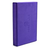 Yoga Studio 5060343497924 Yoga 30 cm x 20 cm x 5 cm, Rutschfester Eva-Block mit abgeschrägten Kanten, leichtes Trainingszubehör, violett, Regular