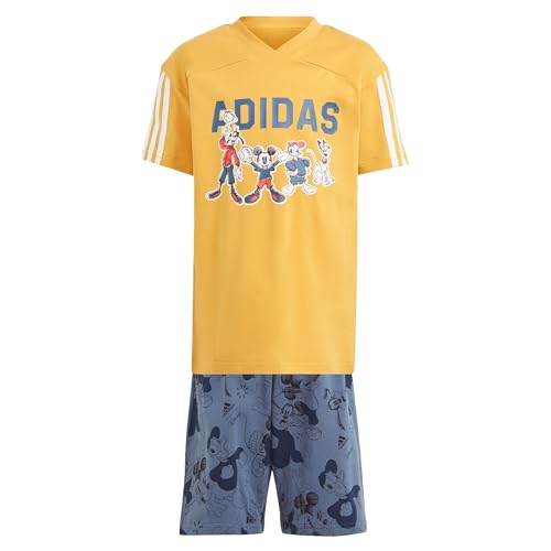 adidas Unisex Kids x Disney Micky Maus T-Shirt-Set Preloved Yellow/Off White 92