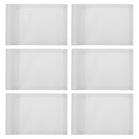 PATIKIL 7 x 5 Zoll Golf Flagge, 6 Stück 420D Nylon Mini Garten Pin Flaggen Tragbare Zielflagge mit Röhre für den Außen- und Innenbereich, Weiß