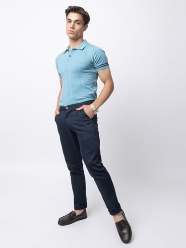 Image of Armisto Men's 100% Cotton Fancy Party Polo T-Shirt /Neutral Colour