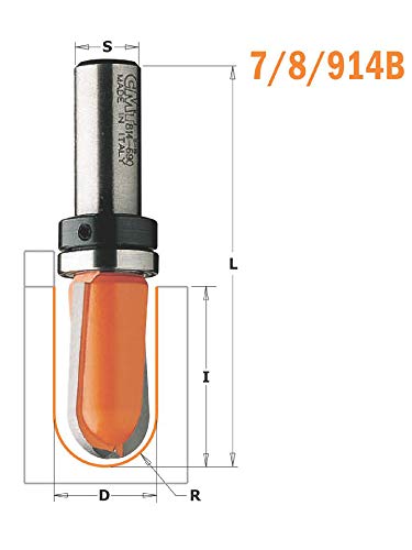 Image of CMT Orange Tools 914,690.11-fresa Radio Convex HM S D R 9.5 19 12