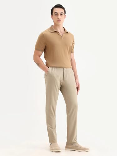 Image of Rare Rabbit Regular fit Plain Trouser