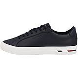 Tommy Hilfiger Vulc Modern Leather, Zapatillas Hombre, Azul (Cielo del Desierto), 40 EU