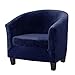 Mingfuxin 2 Pièces Housses De Chaise De Baignoire en Velours, Housse De Chaise De Club Extensible avec Housse De Coussin Fauteuils Housses De Canapé Housses