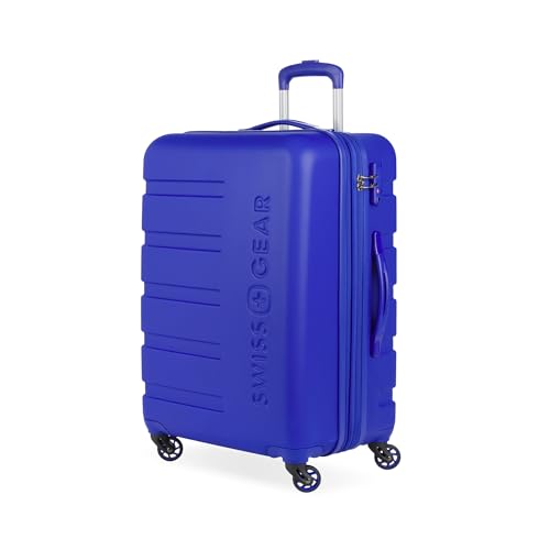 SwissGear 7366 Signature Hardside Expandable Luggage with Spinner Wheels, TSA Lock, Cobalt, Checked-Medium 23-Inch
