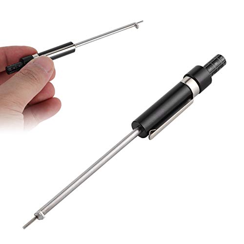 Brake Pad Gauge Tester, Car Brake Pad Thickness Gauge Measure Tool with Scale for Brake Shoe Gauge Auto Brake Pad 1.5mm-11mm Thickness Base Plate Brake Pad Tester Brake Pad Detection Pen Scale