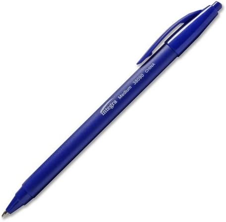 Integra Ballpoint Pen - Ink Color: Blue - Barrel Color: Blue - 12 / Dozen