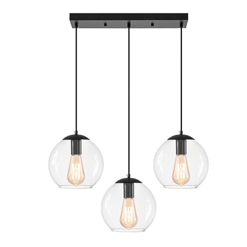 Globe Pendant Light, Modern Hanging Lighting Fixture, Classic Clu...