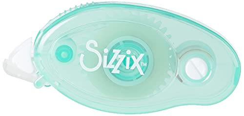 Sizzix 663474-Rodillo adhesivo permanente para álbumes de recortes, tarjetas, decoración del hogar, doble cara, tamaño único, cinta de papel, Multicolor, Una talla