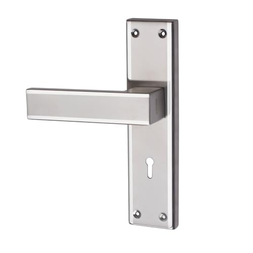 Image of Milton Stainless Steel Mortise Lock Set with Lock Handle MSS-Rider Two Tone Steel