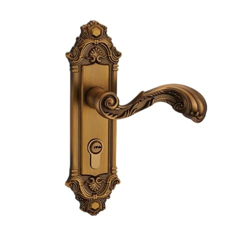 Cerradura de puerta interior marrón funcional para carpintería de madera 2