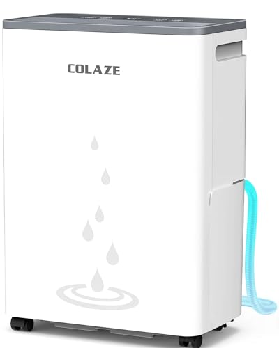 COLAZE Luftentfeuchter 20L/24H, Luftentfeuchter Elektrisch Raumgröße ca.150m³(50m²), Leise Entfeuchter elektrisch, Raumentfeuchter elektrisch für Wohnung, Keller, Wohnzimmer