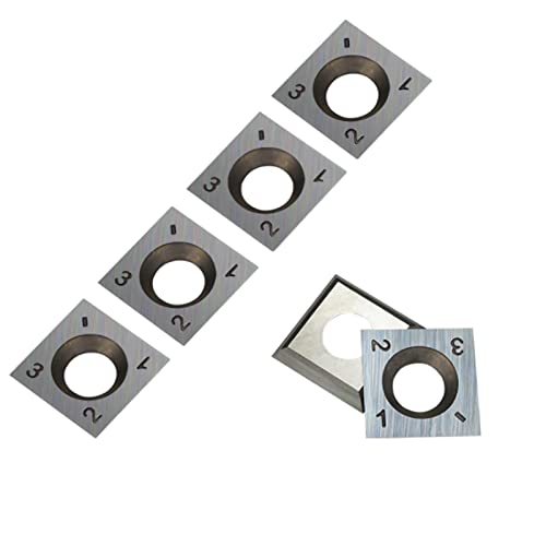 Juego de 10 inserts de carburo 15mm para torneado madera miniatura 2