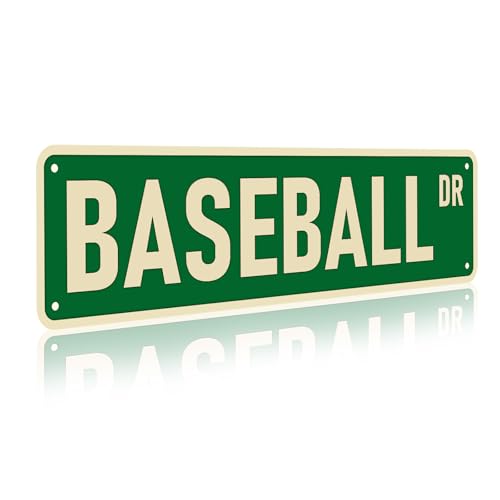 Funnysign Baseball Gift for Boys & Men, Vintage DR Sign 4x16