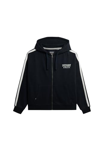 Superdry Damen Lässige Athletic Essentials Kapuzenjacke Finster Marineblau 44