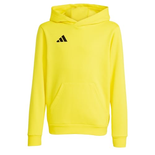 adidas Mixte Enfant Entrada26 Hoodie Kids Sweatshirt, Team Yellow/Black, 11-12 Years