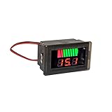 Yihaifu Batterie Voltmeter Prüfgerät modifizierte Komponente Universal Auto Motorrad Spannungsprüfer Messgerät Ersetzen Sie das Teil, Rot