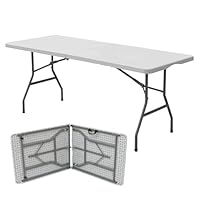 Oypla 6ft 1.8m Folding Heavy Duty Catering Trestle Party Garden Table