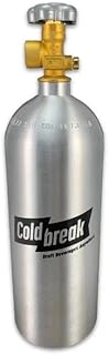 Coldbreak 5LB Aluminum Nitrogen Tank – Durable Gas Cylinder for Kegerator, Beer Brewing, Soda Maker & Home Beverage Systems – Compatible with CO2, Argon & Nitrogen Regulators