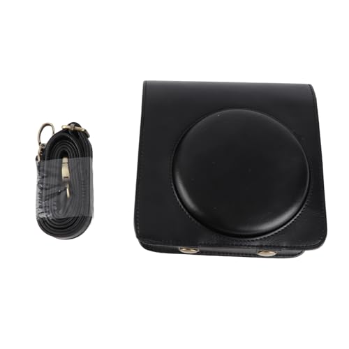 Sacoche appareil photo SQ6 noir en cuir PU avec sangle réglable