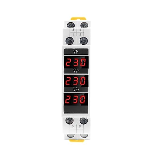 Voltmètre numérique triphasé SDM010 rail DIN moniteur tension AC 80-500V