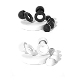 Lonwiner 2 Set Ohrstöpsel zum Schlafen Silikon, Earplugs Sleep Earplugs Motorrad Ohrstöpsel Gehörschutz Gute Nacht, 2 Farben