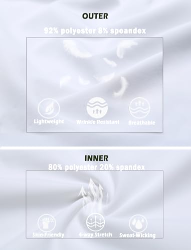 Pinspark Tennis Skirt For Women Pleated Tummy Control Athletic Golf Skort Lightweight Cute Skort Skirts With 3 Pockets thumb #3