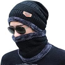 Winter Thermal Cap Set with Neck Warmer and Hand Gloves, Stylish Woolen Beanie for Men and Women, Long Warm Winter Wear-image-30