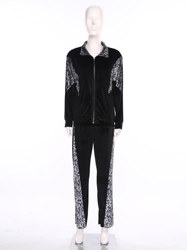 Ensemble femme imprimé léopard chic pour tenue de jogging moderne - 4