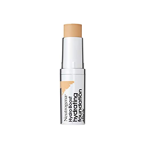 Neutrogena Hydro Boost Hydrating Foundation Stick with Hyaluronic Acid, Oil-Free & Non-Comedogenic Moisturizing Makeup for Smooth Coverage & Radiant-Looking Skin, Natural Beige, 0.29 oz