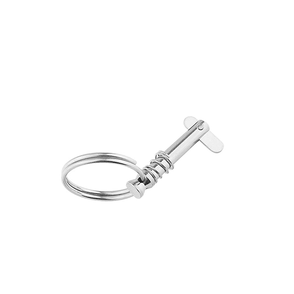4 Perni A Sgancio Rapido In Acciaio Inox 316: 6,3 X 38 Mm Con Anello, Universali Grado Marino Per Barche, Bimini Top E Cerniere - 2